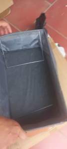 Set 3 hộp đựng đồ dày đẹp có khung sắt chất liệu dễ giặt kích thước 47x28x20cm