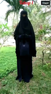 Azzam Raincoat: Jas Hujan Abaya French Hijab Jumbo & Bahan Taslan Import Korea