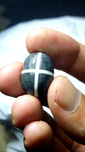 Batu akik tapak jalak hitam istimewa