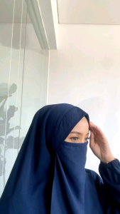 ULFASHION Gamis Syari Set Khimar Cadar Wanita Salwa Gamis Set hijab Polos Terbaru Perempuan Bahan Wolfish Luxury