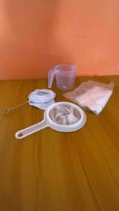 Paket Saringan Kain Thai Tea Es Teh Minuman Kekinian | Saringan Nilon | Saringan Kain | Gelas Takar | Sarung Tangan Plastik