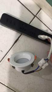 Lampu LED Downlight 3 Warna 3 Watt Tanam Plafon Bodi Besi