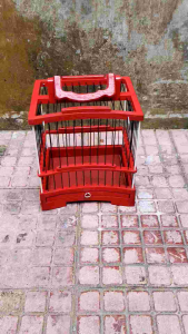 Sangkar Untulan Fiber Hitam Bahan Kayu Jati untuk Sogon Pleeci dll Model Warna