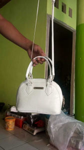 Ms Tas selempang wanita import kekinian bahan kulit sintetis 7654