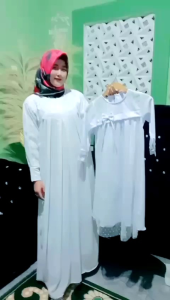 Set Gamis Anak Perempuan Warna Hitam Polos 1-10 Tahun