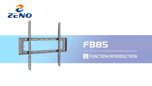 Zeno FB86 32"-86" Fixed TV Wall Mount Bracket Low Profile Design for LED LCD OLED-4K Flat Screen TVs up to 115lb Ultra Slim Fixed TV Mount with Max VESA  600x500mm Fits 16 inch Wood Stud 电视机墙壁支架挂架 penyanngkut dinding tv