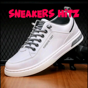 Sepatu Sneakers Casual Import Sneaker Pria Keren Terbaru Putih Elegan