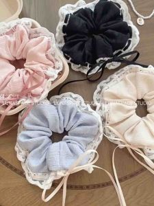 LUNASPACE STUDIO【法式芭蕾】韩系蕾丝花边大肠发圈温柔少女感发绳
