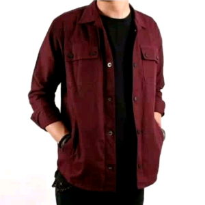Grosir Termurah Jaket Pria Semi Parka Jacket Kemeja Kanvas Cowok Jumbo COD