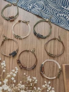 Vòng tay Kado - Vòng tay mix hạt gỗ li ti vintage