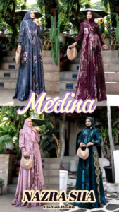 (2oN) ALYA MEDINA SET Baju Gamis Set Syari Medina Series By Alya Syari. Nazra Sha