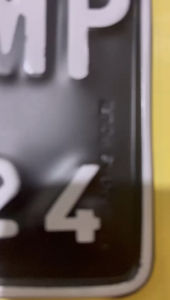 Bikin Plat Nomor Kendaraan Motor Standar Sepasang Harga Murah Model Standar 1 Pasang / 1 Set / Depan Belakang / 2Pcs