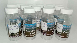 Botol air zamzam kosong uk 50ml untuk paketan souvenir oleh oleh haji dan umroh