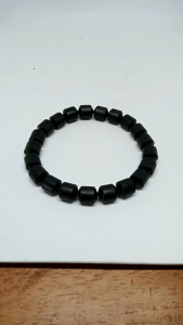 Gelang Kayu Kelor Hitam Motif Marjan H184