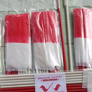 Bendera Tangkai Gagang Peluit Bendera plastik 20 pcs bendera merah putih