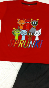 SETELAN BAJU ANAK SPRUNKI INCREDIBOX UNTUK USIA 1-10 TAHUN/SETELAN BAJU ANAK VIRALL