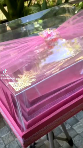 Kotak hantaran tile spunbond Baki jawellery seserahan pernikahan