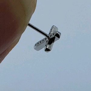 Sepasang (E-110)Subang teling perak 925/anting-anting perak 925/earring 925silver