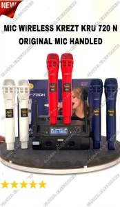 Mic Wireless Krezt Kru 720N: Mic Suara Bagus & Cocok untuk COD Merah
