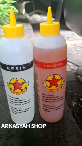 LEM BINTANG EPOXY HARDENER RESIN 600GRAM (LEM KAYU LEM 2 KOMPONEN LEM SUPER KUAT)