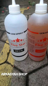 LEM FIVE STAR EPOXY HARDENER RESIN FS FULL 1KG (LEM KAYU LEM 2 KOMPONEN LEM SUPER KUAT)