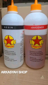 LEM BINTANG EPOXY HARDENER RESIN ORANGE 1KG (LEM KAYU LEM 2 KOMPONEN LEM SUPER KUAT)