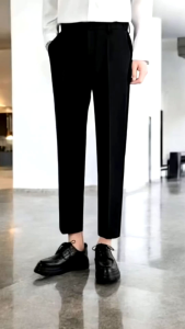 Celana Pria Slimfit Ankle Pants Semi Wool Formal Kasual Kantor