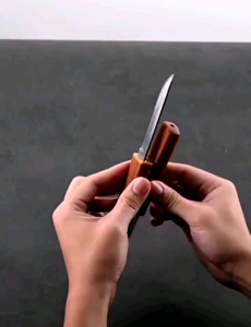 มีดพกพา อเนกประสงค์ ชุดมีดคู่ 2 ด้าม มีดเดินป่า มีดปอกผลไม้ ใบมีดสองด้าน คมทน