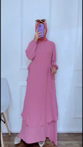 GAMIS MALAYSIA CRINKLE AIRFLOW // COD // PREMIUM QUALITY // GAMIS MALAYSIA TERBARU 2024