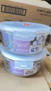 Combo 2Hộp thủy tinh Lock & Lock 950ml cao cấp ( 620ml hộp thuỷ tinh cao cấp)