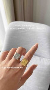 Nhẫn mạ bạc S925 thiết kế hoạ tiết trừu tượng mã 67 Ciao accessories