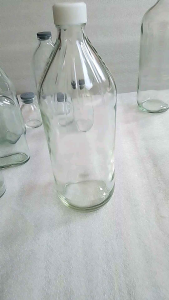 Botol Kaca 1 Liter Tutup Uli Isi 10 Pcs