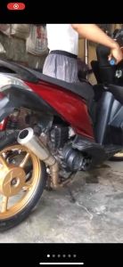 Knalpot CLD Monster Laser Bas Gahar Panjang 20 Fulset Tinggal Pasang