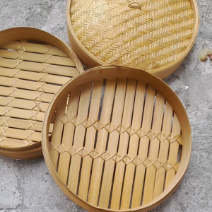 Klakat Bambu Dimsum 30cm 2 Wadah dan 1 tutup