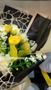 Tipe 2 Tas Hampers Wisuda: Tas Mika Boneka & Buket Bunga Artificial
