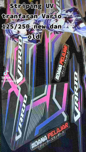 (COD) Lis striping sticker variasi Vario 110 teckno/CBS old UV tranfaran wibu striping Vario 110