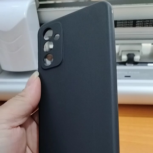 Casing Ponsel Tahan Gores Samsung A23 5G Softcase Macaron Black