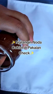 cairan penghilang Noda coklat kopi pada pakaian dan sejenis kain lain nya