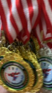 Medali Logam Kejuaraan Kelulusan Custom 1 Set Siap Pakai / Free Desain Murah