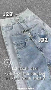 Celana Jeans Skinny J32 Lassie Alpha Celana Jeans Silang Belakang Jeans Highwaist Celana Jeans Wanita Celana Jeans Korea