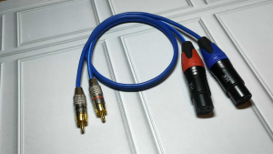 Kabel Audio Jack 2 RCA Silver & XLR Female Kitani Original Berkualitas Tinggi