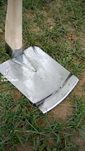 Cangkul Pacul Sawah siap pakai Anti Lengket Super Tajam Cap Buaya Kualitas No 1 Bahan Stainless Steel Sambung Terek Baja Tebal Dan Kuat