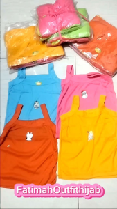 Singlet / Tanktop Anak Perempuan BORDIR SABLON MOTIF Kartun