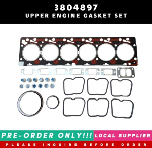 3804897 UPPER ENGINE GASKET SET 3802363 3802226 3936562 3802243 3802026 3802266 3802025 [MUST INQUIRE BEFORE ORDER PRE-ORDER ONLY! LOCAL SUPPLIER] CUMMINS ENGINE 6B 6BT 6BTA 5.9L