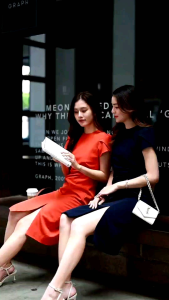 kade.bkk | เดรสลำลอง รุ่น Tulip Dress เดรสสั้น จีบด้านข้าง (KAD19)