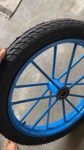 Roda gerobak Ring 17 Komplit as+gletrek (BAN BARU)