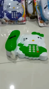 Mainan Edukasi Anak Telepon Hello>40% Kittyy 2553 - Mainan Telepon Motif Kittyy