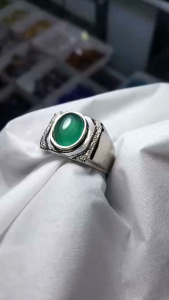 Cincin Batu Akik Green Chalcedony & Sulaiman Hijau: Aksesoris Elegan