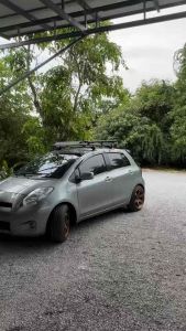 แร็คหลังคารถยนต์ขนาด100x120cmอุปกรณ์ติดตั้งครบ