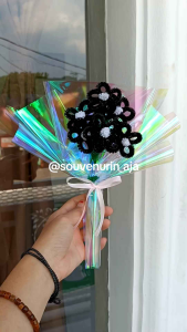 BUKET BUNGA MINI PIPECLEANER| BUKTE KAWAT BULU| WISUDA| SOUVERNIR